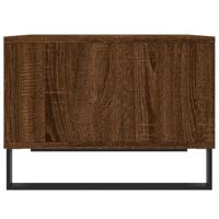 Salontafel 60x50x36,5 cm bewerkt hout bruineikenkleurig - thumbnail
