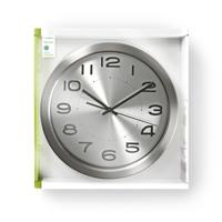 Nedis clwa010mt30sr ronde wandklok diameter 30 cm roestvrij staal - thumbnail