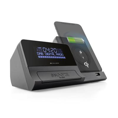DAB+ Wekkerradio Met Draadloze Oplader - Bluetooth - 2 Alarmtijden - FM Radio (HCG012QIDAB-BT)