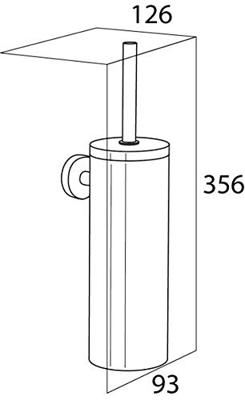 Toiletborstelhouder Tiger Boston Muur RVS Geborsteld 35.6 cm