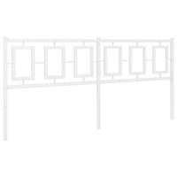 Hoofdbord 180 cm metaal wit - thumbnail