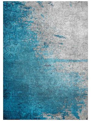 Jackie And The Fish - Vloerkleed Concours Sabalan Teal (outlet) - 200x295 cm