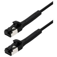 Maxtrack TI42-0,25L RJ45 Netwerkkabel, patchkabel CAT 8.1 U/FTP 0.25 m Zwart Afgeschermd (enkel), Flexibel 1 stuk(s) - thumbnail