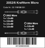 Wera 2052/6 Micro-schroevendraaierset + houder, 6 -delig - 1 stuk(s) - 05118156001 - thumbnail