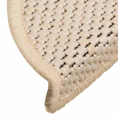 Trapmatten zelfklevend 15 st sisal-look 56x17x3 cm berber