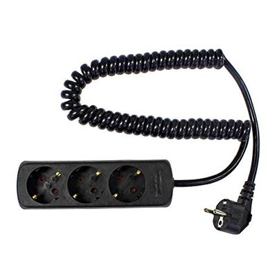 AS Schwabe 11432 Stekkerdoos Zwart Randaarde stekker 1 stuk(s)