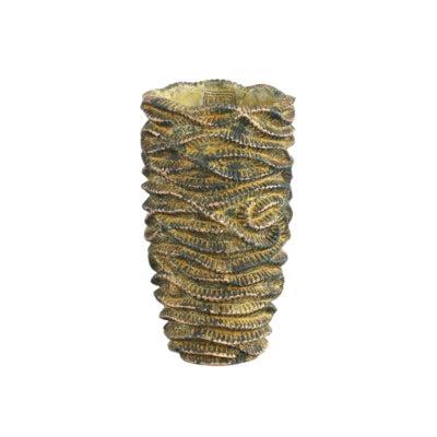 PTMD bloempot waves bruin hoog s 27 cm | 6 stuks