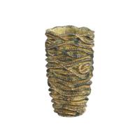 PTMD bloempot waves bruin hoog s 27 cm | 6 stuks - thumbnail