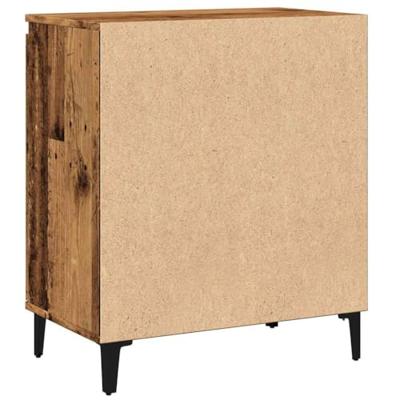Dressoir 60x35x70 cm bewerkt hout oud houtkleurig