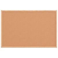 Kurkbord met massief grenenhouten frame 60x40 cm - thumbnail