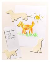 Houten Dierenmagneten (set Van 3) - Hond - thumbnail