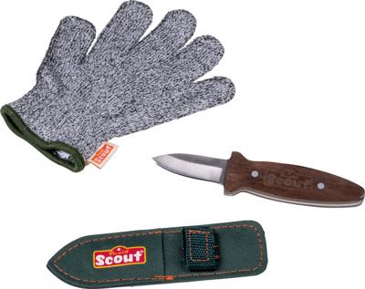 Happy People kerfset scout junior groen/grijs/bruin 3-delig