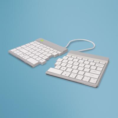 R-Go Tools Ergonomisch toetsenbord R-Go Split Break met pauzesoftware, gesplitst toetsenbord, QWERTY (US), Bluetooth, wit R-Go Tools Ergonomisch toetsenbord R-Go Split Break met pauzesoftware, gesplitst toetsenbord, QWERTY (US), Bluetooth, wit