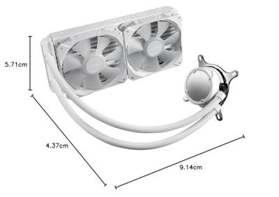 ASUS ROG STRIX LC II 240 ARGB White Edition Processor Alles-in-één vloeistofkoeler 12 cm Wit 1 stuk(s) ASUS ROG STRIX LC II 240 ARGB White Edition Processor Alles-in-één vloeistofkoeler 12 cm Wit 1 stuk(s)