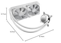 ASUS ROG STRIX LC II 240 ARGB White Edition Processor Alles-in-één vloeistofkoeler 12 cm Wit 1 stuk(s) - thumbnail
