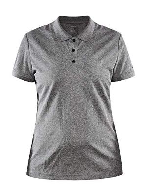 Craft 1909139 Core Unify Polo Shirt Wmn - Dk Grey Melange - M Craft 1909139 Core Unify Polo Shirt Wmn - Dk Grey Melange - M