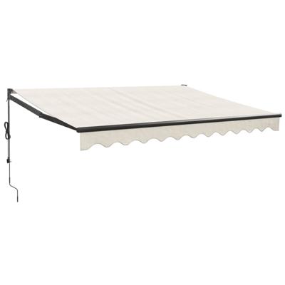 VidaXL Luifel automatisch uitschuifbaar 3x2,5 m crèmekleurig