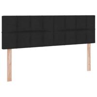 Opbergbed met matras met matras Zwart 140 x 190 cm Bewerkt hout - thumbnail