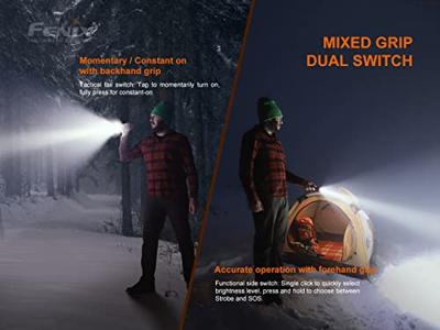 Fenix Light LD22 V2.0 Zaklamp werkt op Li-ion oplaadbare batterij of batterijgevoed LED 800 lm 220 h 96 g