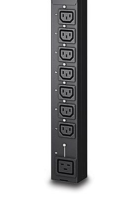 APC Rack PDU 2G - AP8958EU3 - Stroomverdeling (schakelbaar, verticale montage, 16A, 230V, 7 uitgangen C13 & 1 uitgang C19, IEC 309, 16A)