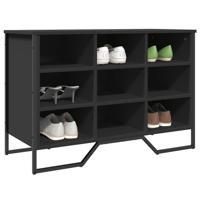 VidaXL Schoenenkast 90x38x61,5 cm bewerkt hout zwart - thumbnail