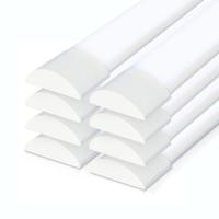 Set van 8 LED Batten 60cm - 20W 2400 lumen (120lm/W) - 6400K daglicht wit - Vervangt 160 Watt - Samsung SMD LED chips - Flikkervrij - IP20 Stofdicht - Onderbouwverlichting - thumbnail