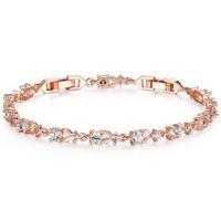Vrouwen schijnt kubieke Zircon kristallen sieraden Bracelet(gold) - thumbnail