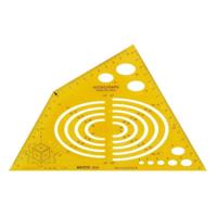 Aristo AR-5088 Tekensjabloon Axonograph 240x135x1.2 mm Oranje/Transparant - thumbnail