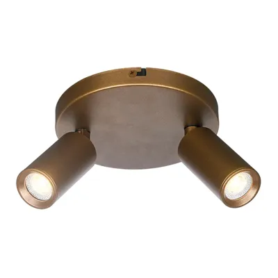 Freelight Spot Scolo 2 lichts Ø 15 cm brons goud