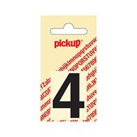 Plakcijfer Helvetica 40 mm Sticker zwarte cijfer 4 Pickup - Pickup - thumbnail