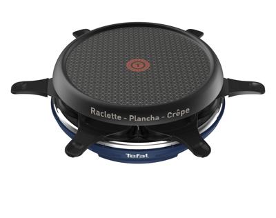 Tefal RE12A4 Gourmetstel met 6 Pannentjes 31x13 cm 850W Zwart/Blauw Tefal RE12A4 Gourmetstel met 6 Pannentjes 31x13 cm 850W Zwart/Blauw