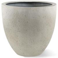 Grigio plantenbak Egg Pot S antiek wit betonlook - thumbnail