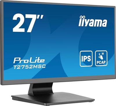 Iiyama ProLite T2752MSC-B1AG Touchscreen monitor Energielabel: E (A - G) 68.6 cm (27 inch) 1920 x 1080 Pixel 16:9 5 ms HDMI, DisplayPort, Audio-Line-out, USB Iiyama ProLite T2752MSC-B1AG Touchscreen monitor Energielabel: E (A - G) 68.6 cm (27 inch) 1920 x 1080 Pixel 16:9 5 ms HDMI, DisplayPort, Audio-Line-out, USB
