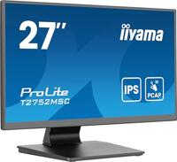 Iiyama ProLite T2752MSC-B1AG Touchscreen monitor Energielabel: E (A - G) 68.6 cm (27 inch) 1920 x 1080 Pixel 16:9 5 ms HDMI, DisplayPort, Audio-Line-out, USB - thumbnail