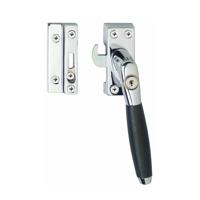 Intersteel Raamsluiting rechts Ton 400 SKG1 afsluitbaar - chroom/ebbenhout - thumbnail