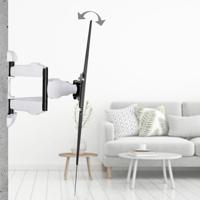 Hama TV-Muurbeugel Volledig Flexibel 117-229 cm Zwart/Wit - thumbnail