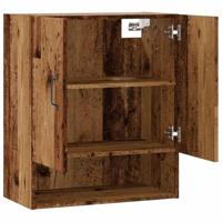 Wandkast 60x31x70 cm bewerkt hout oud houtkleurig - thumbnail