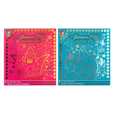 Grafix Folie kleurboek 24x22cm, 20 vel