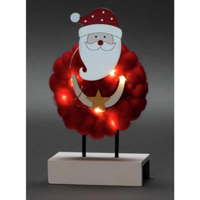 Konstsmide 3267-550 LED-silhouet Kerstman Warmwit LED Rood Timer Konstsmide 3267-550 LED-silhouet Kerstman Warmwit LED Rood Timer