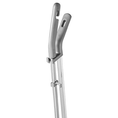 Vikan - Stofblik En Handveger Met Lange Steel Grijs - Per stuk