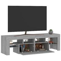 Tv-meubel met LED-verlichting 140x36,5x40 cm grijs sonoma eiken - thumbnail