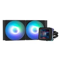 Zalman Alpha2 DS AIO CPU Liquid Cooler, AMD AM5/AM4, Intel LGA 1851/1700/1200/1151, aanpasbaar 2,7 inch lcd-display (zwart, 360 mm) - thumbnail