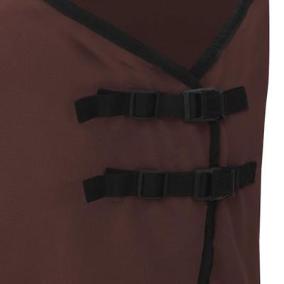 VidaXL Paardendeken volledig donkerbruin polyester