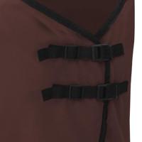 VidaXL Paardendeken volledig donkerbruin polyester - thumbnail
