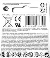 Varta Professional Electronics CR1220 6220 accu - thumbnail