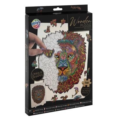Moxy houten puzzel leeuw 140 stukjes Moxy houten puzzel leeuw 140 stukjes