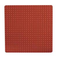 MSV Douche|bad anti-slip mat badkamer - rubber - terracotta - 54 x 54 - thumbnail