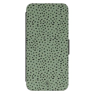 Samsung Galaxy S24 flipcase - Green confetti Samsung Galaxy S24 flipcase - Green confetti
