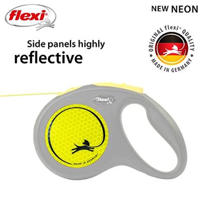 Hondenriem Trixie flexi New NEON Geel Reflecterend 5 m - thumbnail