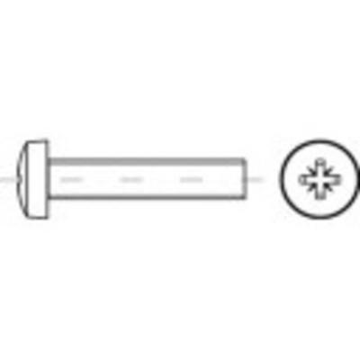 TOOLCRAFT TO-5375418 Lenskopschroeven M6 45 mm Kruiskop Pozidriv RVS A2 200 stuk(s)